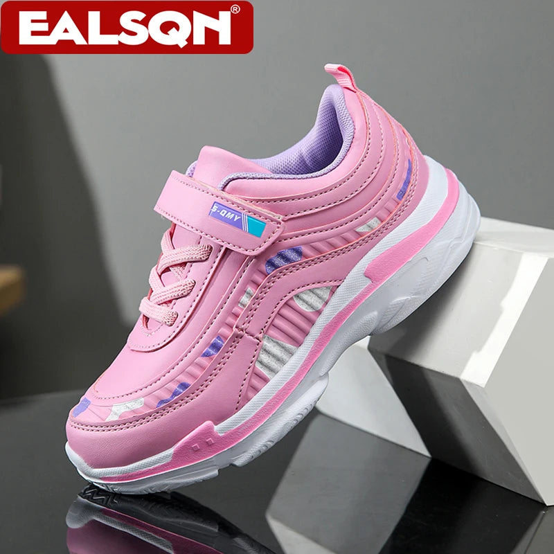 Girls Running Shoes Kids Sports Casual Sneakers Breathable Lightweight
