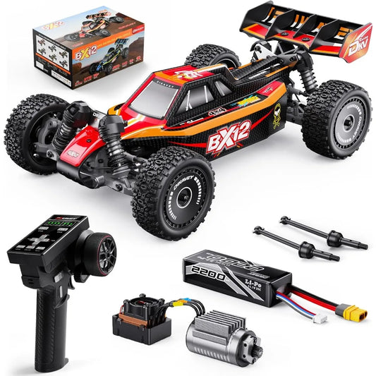 1/12 Brushless RC Cars for Adults,Remote Control Car for Fast Max 42 MPH 4X4 High Speed Racing RC Buggy with 3S 2200 mAh