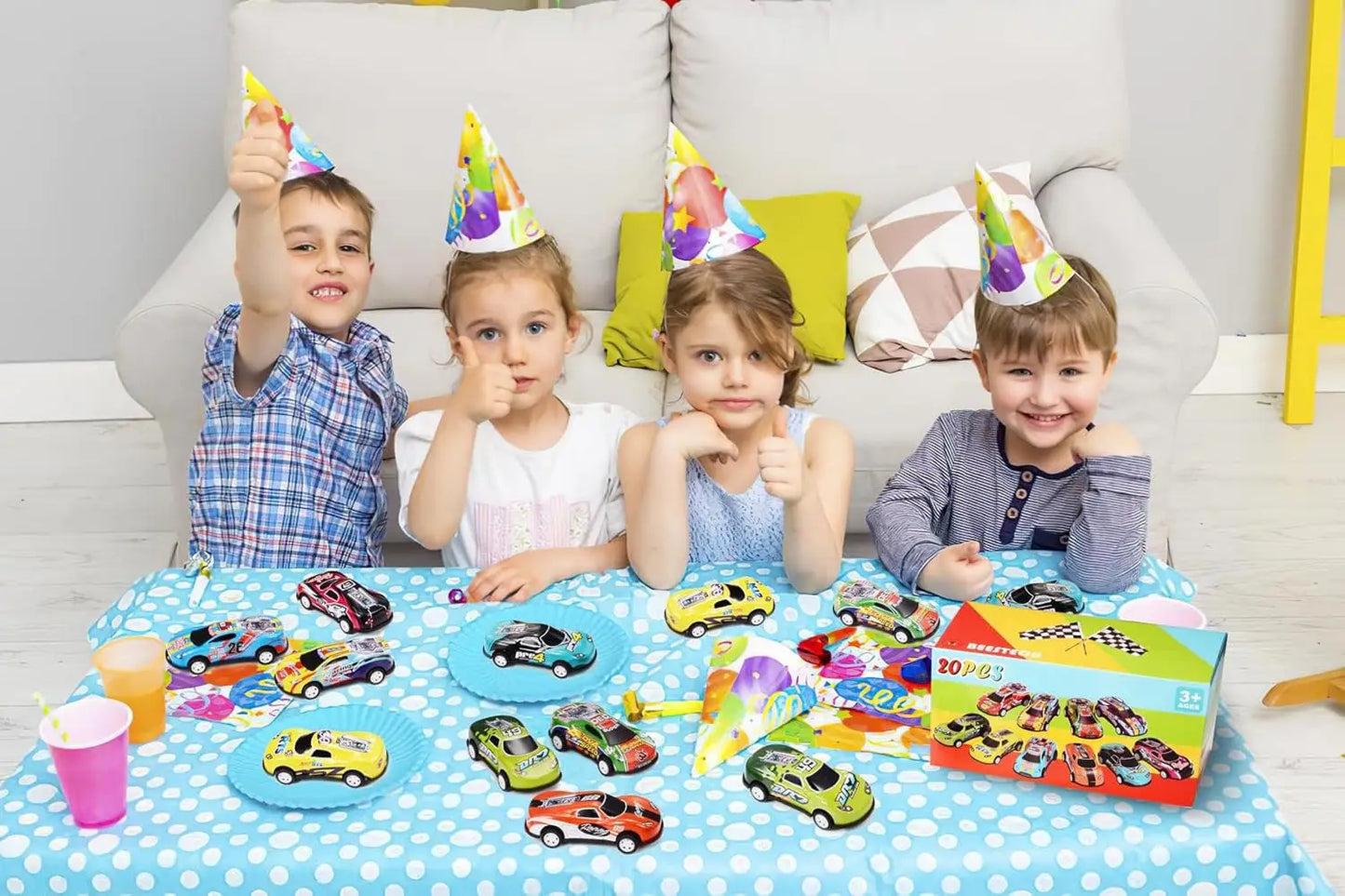 Mini Pull Back Cars for Kids - 30 Toy Cars Set