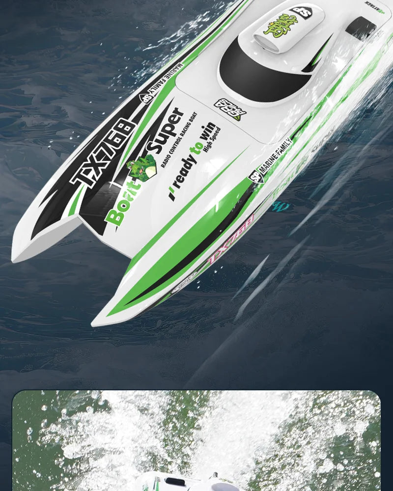 TX768 RC Boat 2.4G Brushless High Speed Remote Control Ship 30km/h