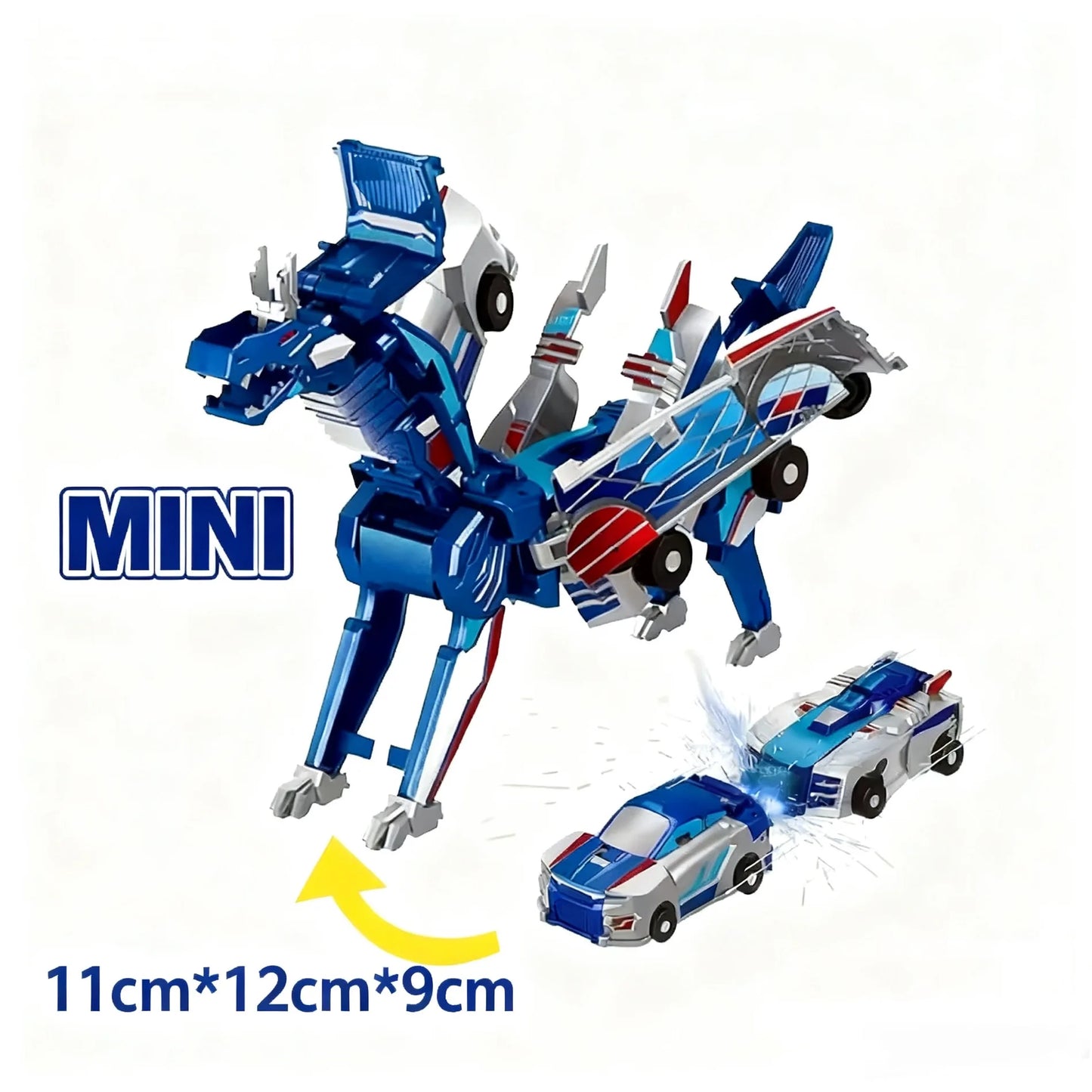 Car God Quick Transformation Toy Dinosaur Flying  Pegasus Unicorn