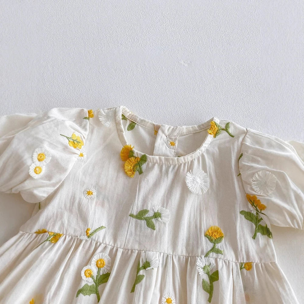 Daisy Embroidery Romper