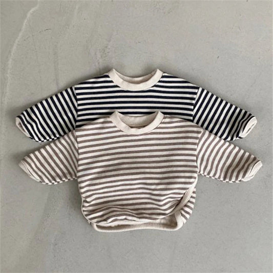 Jhon Striped Pullover Long Sleeve Sweater