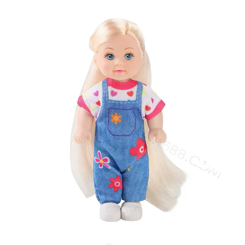 Multi style set with optional mini baby palm dolls, girl player toys, gifts