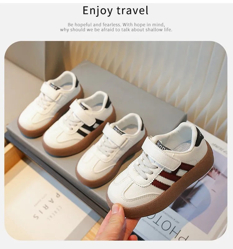Children's Skate Shoes Girls White Sneakers 2026 Autumn New Fashion Boys Canvas Shoes Kids Sports Shoes Unisex Casual Shoes