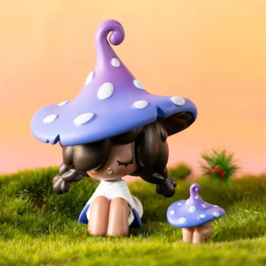 Moogutong Little Mushroom Girl Series Contains 1 Figure,Blind Box Cute Figures Collectible Birthday Gift