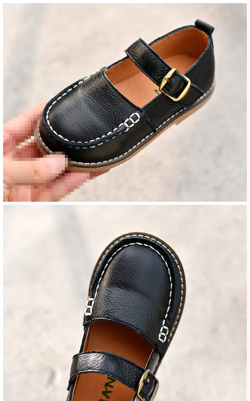 Sprng Formal Occasion Children Casual Shoes Cowhide Boys Shoes