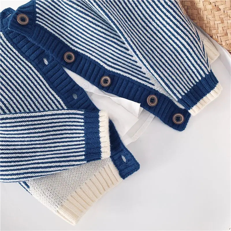 Martina Patchwork Korean Edition Baby Boy Knitted Single Breasted Children's - GuGuTon baby store - Baby Fashion - Toddlers Outfits - Babies Outfits - Toddler Clothes - Kids Clothing - Newborn Clothes - Newborn Wear - Kids Wear - Trending Clothes - Trending Outfits - Fall Fashion - Winter Fashion - Girls Clothes - Boys Clothes - Babies Wear - Kids Accessories - KidsWear - Summer Clothes - Summer Fashion - Summer Trend - Falls Sweaters - Tops - Bottom - Jeans - Blouse - Dresses - Newborn Dresses - Toys