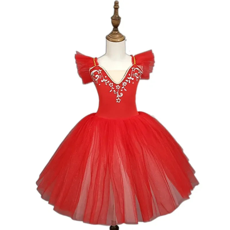 Norma Summer Ballet Dress for Girls - Kids Dance Tutu Outfit
