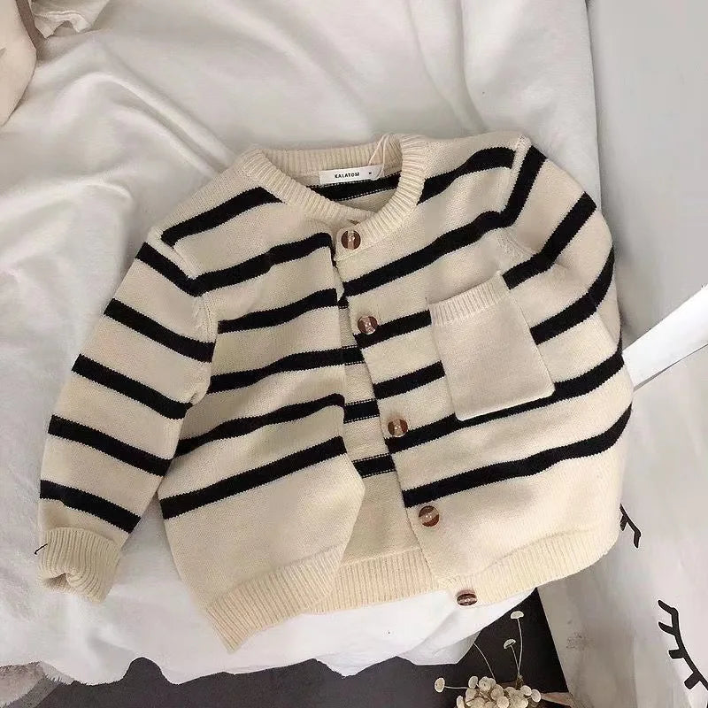 Xavier Fashion Striped Kids Sweater