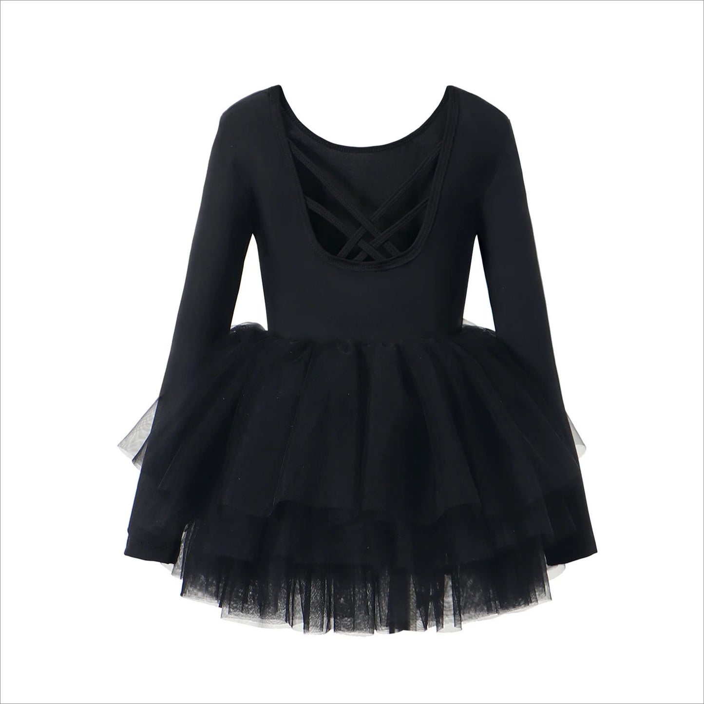 Baby Girl Princess Tutu Dress Long Sleeves Ballet Dress