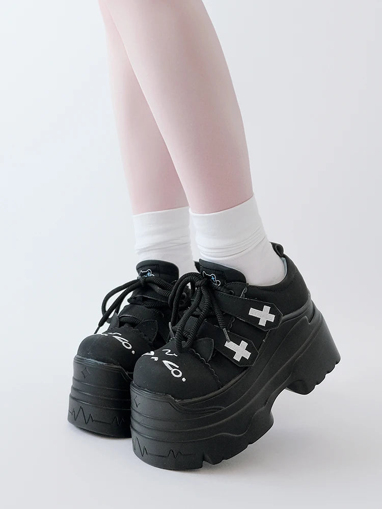 Japanese Girl Original Subculture Lolita Girl Thick Soled Shoes Sweet Big Toe Shoes Cute Loli Tea Party Single Shoes