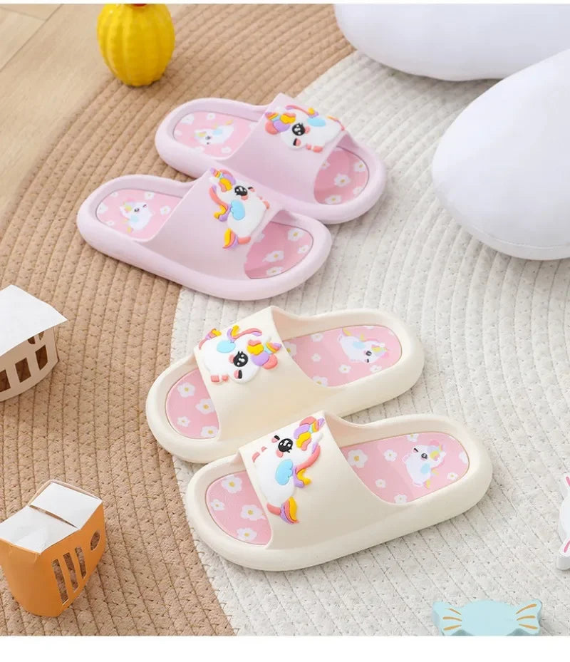 Channel Unicorn Dream Kids Slippers Soft 2-6 Years