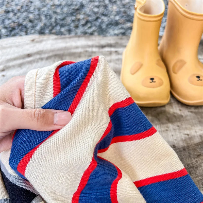 Logan Long Sleeve Striped Bottoming Tees - GuGuTon baby store - Baby Fashion - Toddlers Outfits - Babies Outfits - Toddler Clothes - Kids Clothing - Newborn Clothes - Newborn Wear - Kids Wear - Trending Clothes - Trending Outfits - Fall Fashion - Winter Fashion - Girls Clothes - Boys Clothes - Babies Wear - Kids Accessories - KidsWear - Summer Clothes - Summer Fashion - Summer Trend - Falls Sweaters - Tops - Bottom - Jeans - Blouse - Dresses - Newborn Dresses - Toys