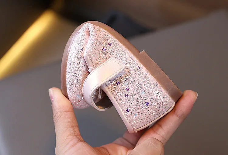 Girl Dresses Casual Shoes 2025 Spring Autumn New Children Fashion Princess Leather Shoes
