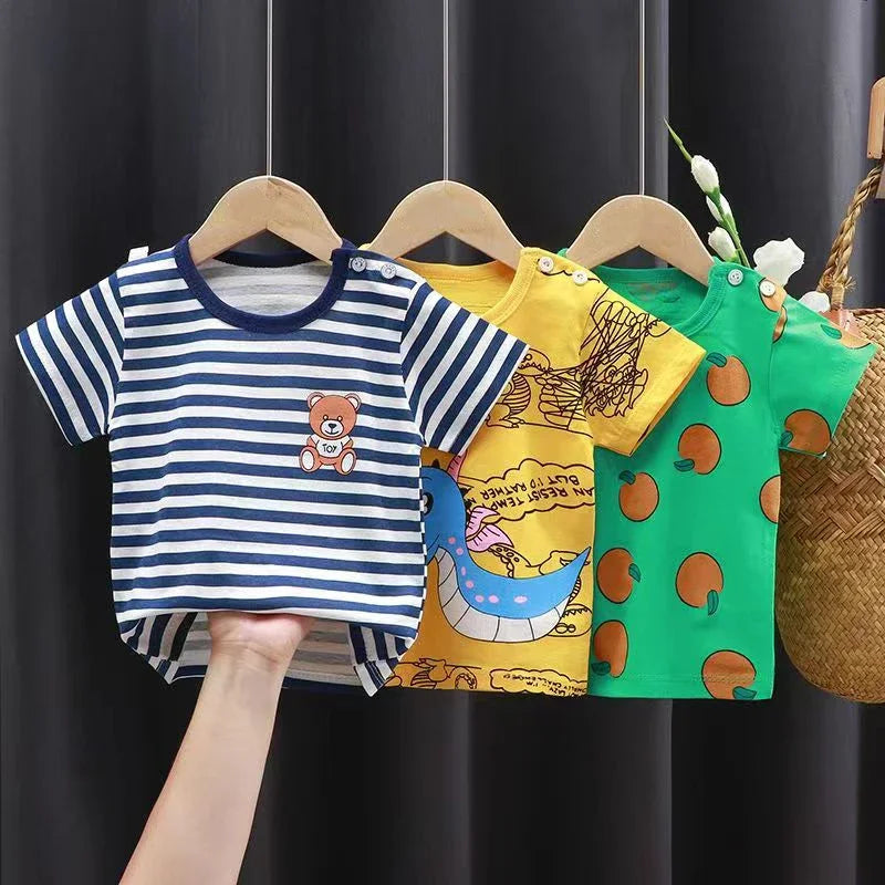 Michael Cute Baby Boys Basic Tees - GuGuTon baby store - Baby Fashion - Toddlers Outfits - Babies Outfits - Toddler Clothes - Kids Clothing - Newborn Clothes - Newborn Wear - Kids Wear - Trending Clothes - Trending Outfits - Fall Fashion - Winter Fashion - Girls Clothes - Boys Clothes - Babies Wear - Kids Accessories - KidsWear - Summer Clothes - Summer Fashion - Summer Trend - Falls Sweaters - Tops - Bottom - Jeans - Blouse - Dresses - Newborn Dresses - Toys