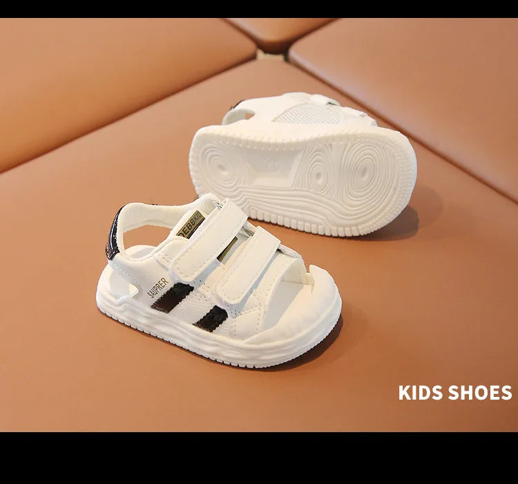 Summer Toddler Sandals Baby Girl Shoes White Color Soft Sole Breathable Boys