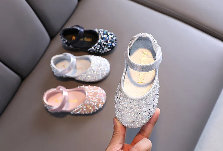 Girl's Princess Shoes Summer Glimmer Round Toe Party Dance Flat Shoe