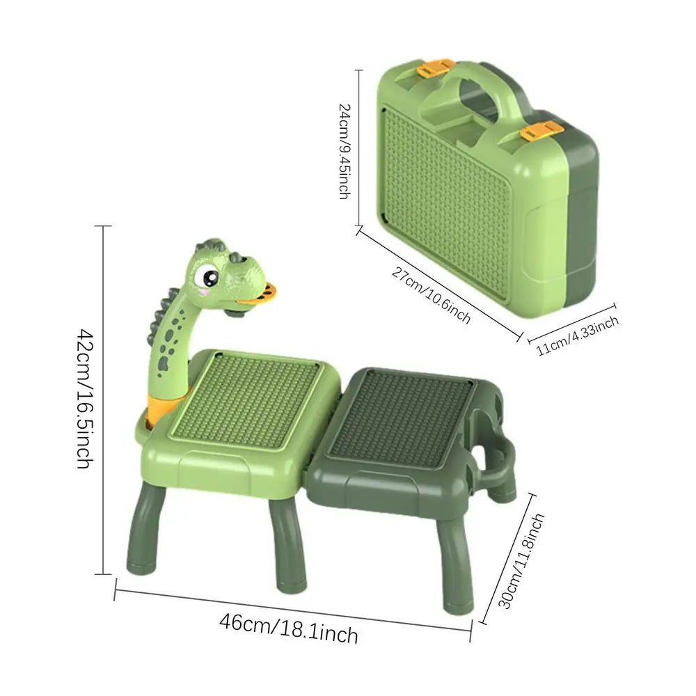 Drawing Projector for Kids, Mini Multi-Functional Writing Board Learning Drawing Educational Toys, Ideal Toy for 3+ Girls & Boys