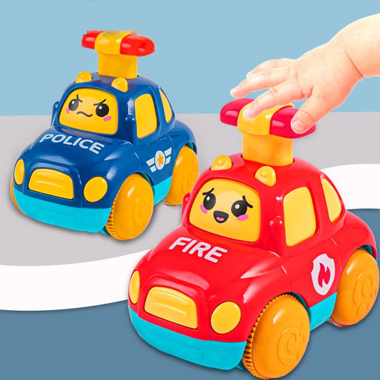 Baby Toy Cars for 1 2 3 Years Boy Gift Press and Go Cartoon Truck Educational Toys
