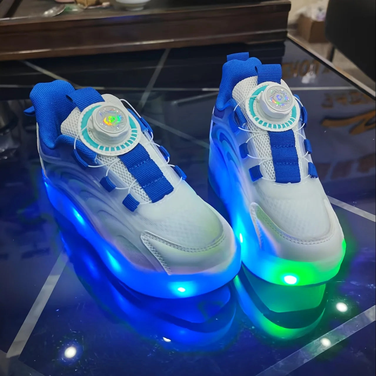 2 Wheels Children's Led Light Roller Skate Shoes