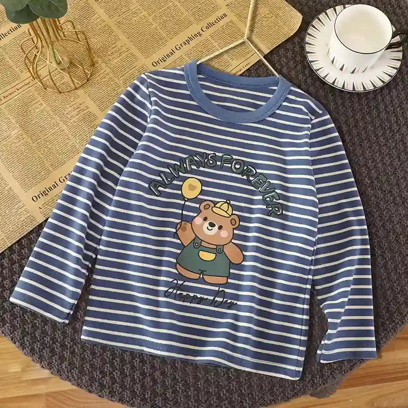 Kids Cartoon Long-sleeve Tops - Isa Collection