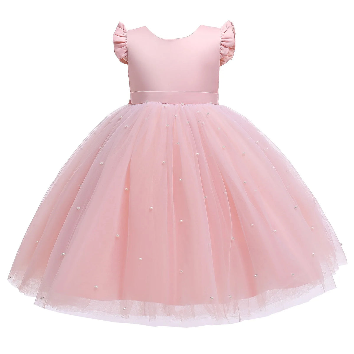 4-9 Years Old Pompadour Dress Cute Girl Dress