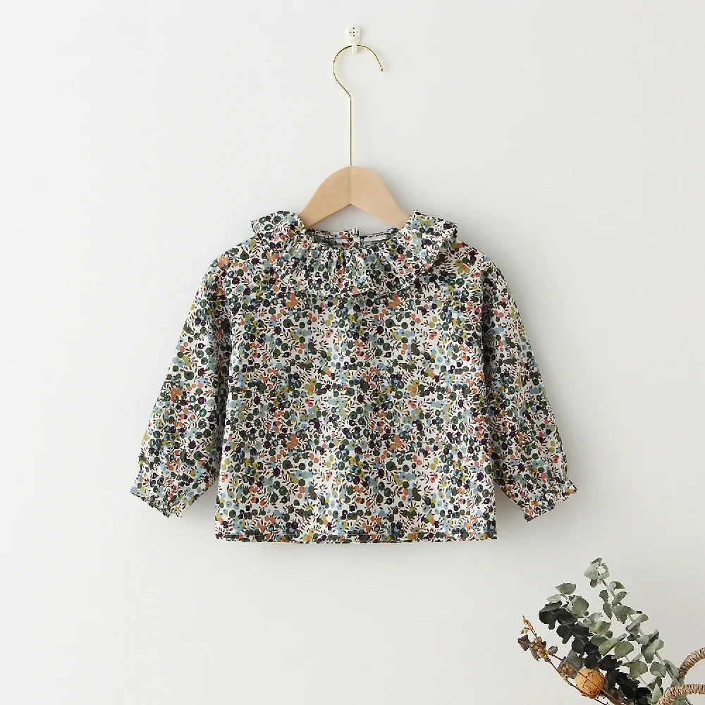 Isla Floral Blouse Long Sleeve Cotton Tops