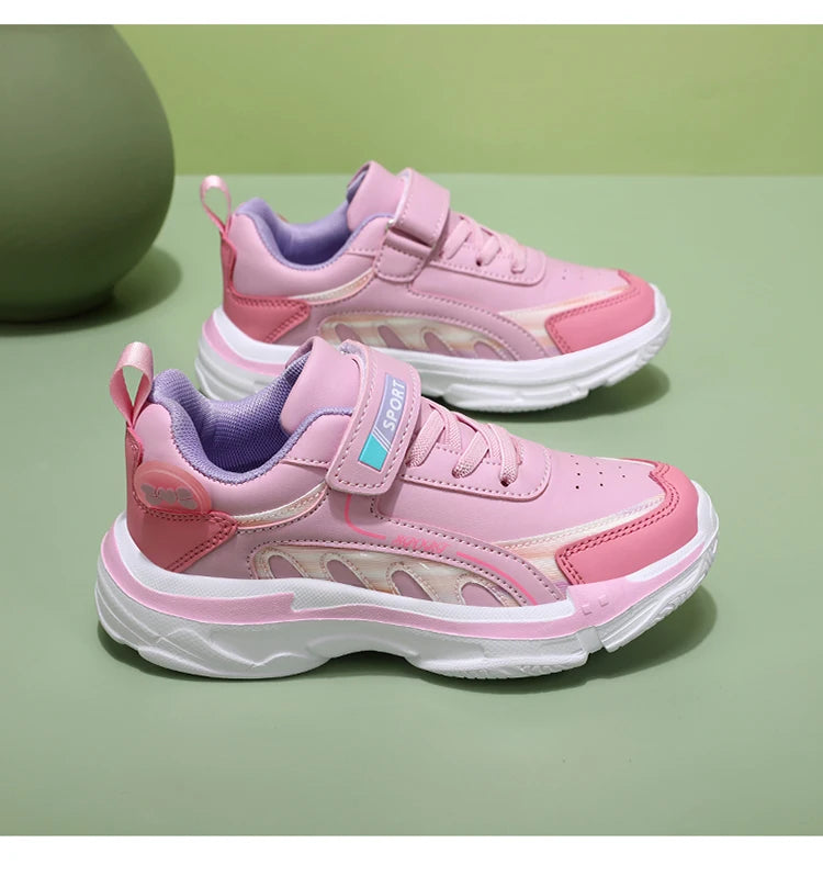 Fashion Children's Shoes Sneakers Girls Comfortable Sneakers Outdoor Non-Slip Running Shoes Tennis Shoes Light Casual Shoes