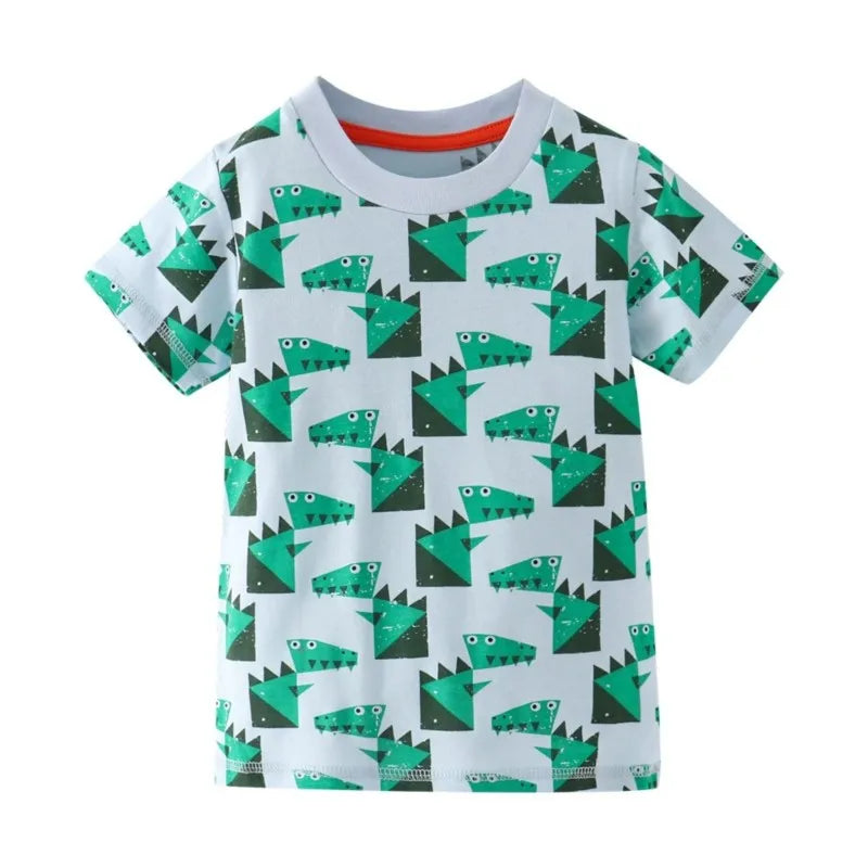 Richard Cartoon Printed Short Sleeve Tees - GuGuTon baby store - Baby Fashion - Toddlers Outfits - Babies Outfits - Toddler Clothes - Kids Clothing - Newborn Clothes - Newborn Wear - Kids Wear - Trending Clothes - Trending Outfits - Fall Fashion - Winter Fashion - Girls Clothes - Boys Clothes - Babies Wear - Kids Accessories - KidsWear - Summer Clothes - Summer Fashion - Summer Trend - Falls Sweaters - Tops - Bottom - Jeans - Blouse - Dresses - Newborn Dresses - Toys
