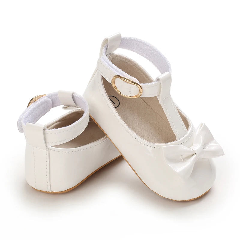 White Shoes for Baby Girl 0-18M Girl Soft Sole Princess Shoes Formal Wedding Birthday Party Toddler