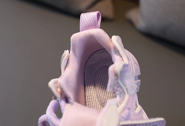 Children's Shoes 2026 New Toddler Girls Sport Shoes Soft Sole Breathable Outdoor Tennis Fashion Kids Sneakers EU21-30