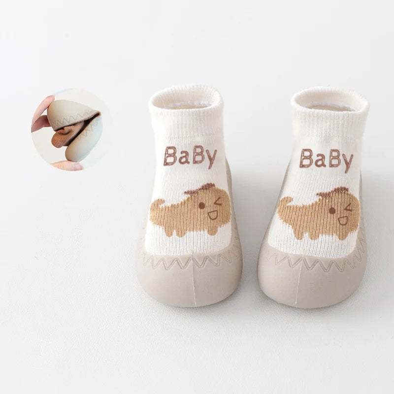 Theo Baby Shoes for Toddlers - Cartoon Soft Rubber Sole