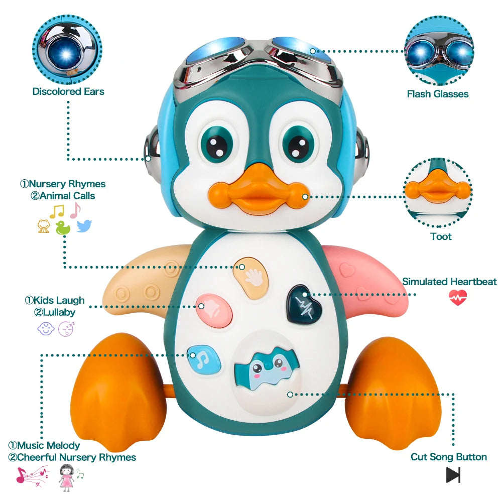 Kids Electronic Pet Toys Musical Penguin Dancing Duck & Octopus