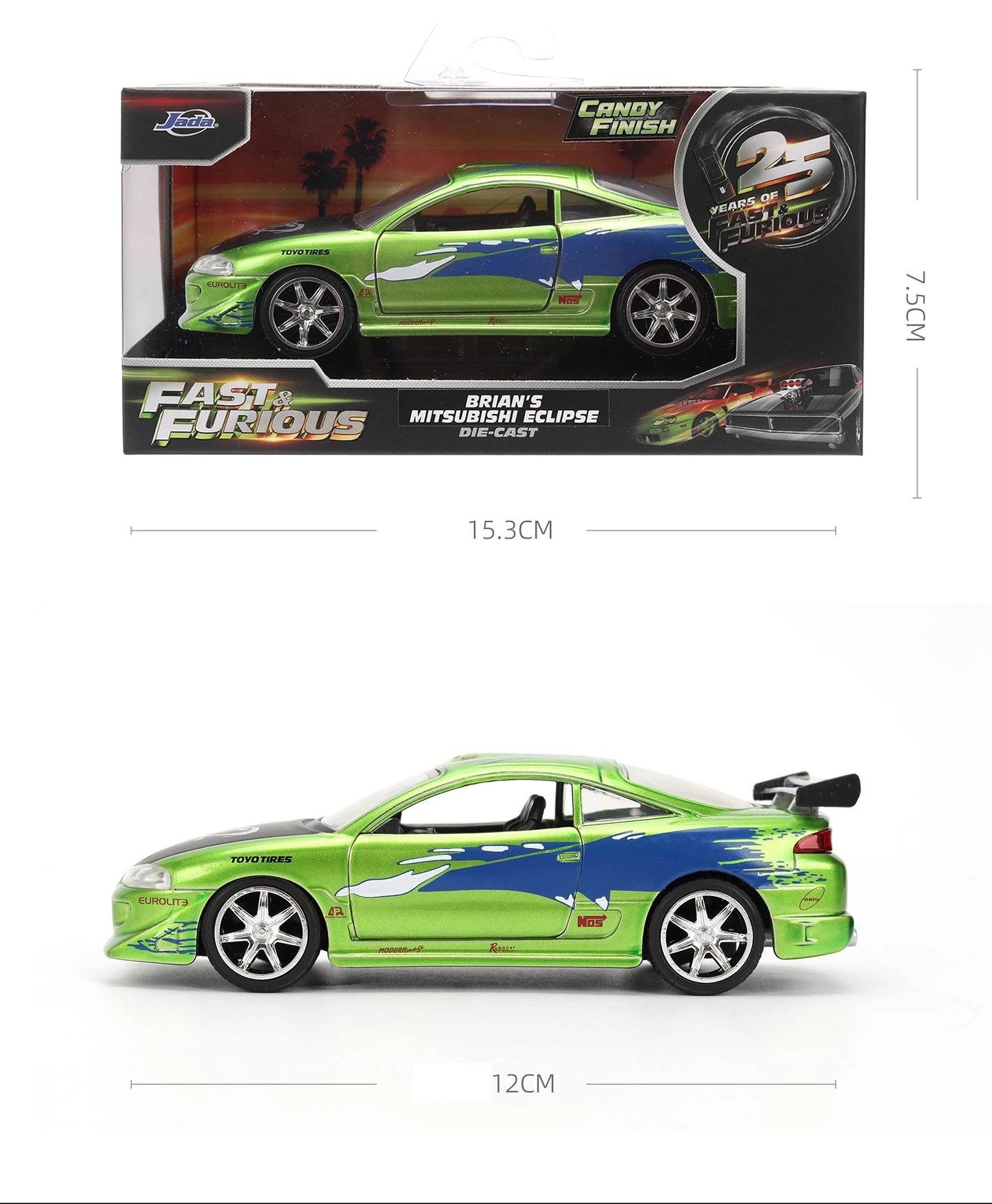 JADA 1:32 Diecast Alloy Car Model Fast Furious Jurassic Back Future Metal Toy Vehicle Collection Kids Gift Official Licensed