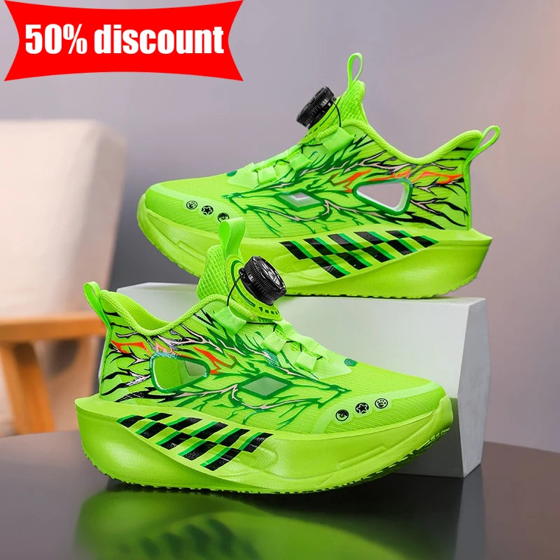 Children Sport Shoes Boys Girls Summer Hollow Fashion Leisure Lightweight Tennis Shoes Soft Bottom Rebound Outdoor Walking Shoes