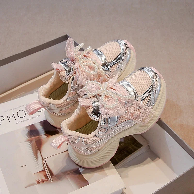 Girls' Sports Fashion Dad Shoes 2025 Spring