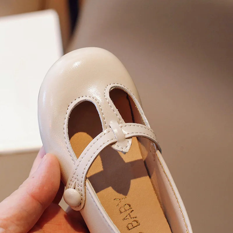 2025 new style soft soled leather shoes  fashionable and versatile princess shoes