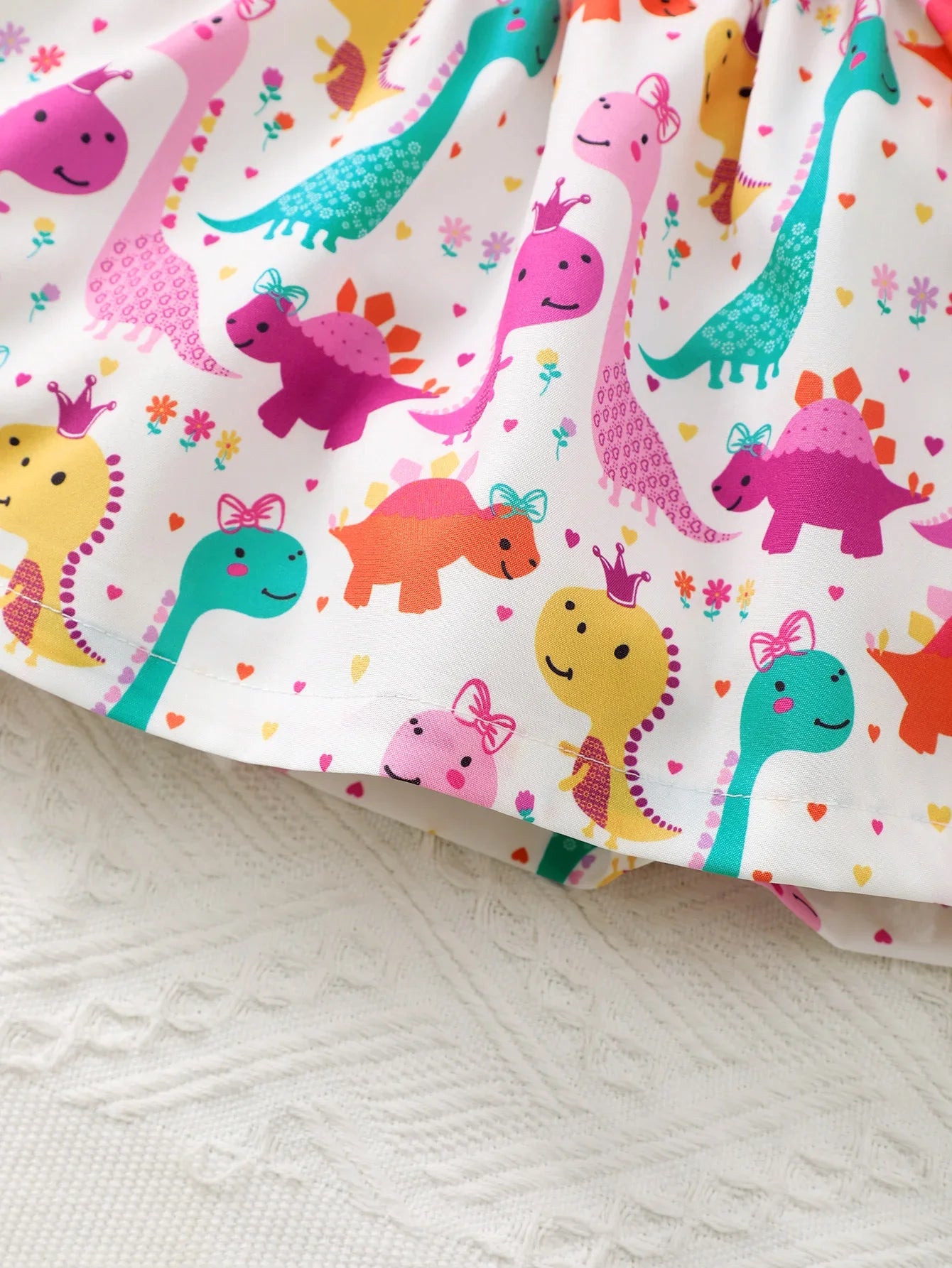 Toddler Girl Dresses Fashion Cartoon Little Dinosaur Sleeveless Dress Suitable Summer Cool Dresses for Baby Girl 0-3 Years