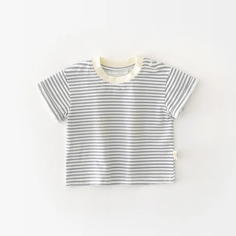 Sandro Korean Style Round Neck Tees - GuGuTon baby store - Baby Fashion - Toddlers Outfits - Babies Outfits - Toddler Clothes - Kids Clothing - Newborn Clothes - Newborn Wear - Kids Wear - Trending Clothes - Trending Outfits - Fall Fashion - Winter Fashion - Girls Clothes - Boys Clothes - Babies Wear - Kids Accessories - KidsWear - Summer Clothes - Summer Fashion - Summer Trend - Falls Sweaters - Tops - Bottom - Jeans - Blouse - Dresses - Newborn Dresses - Toys