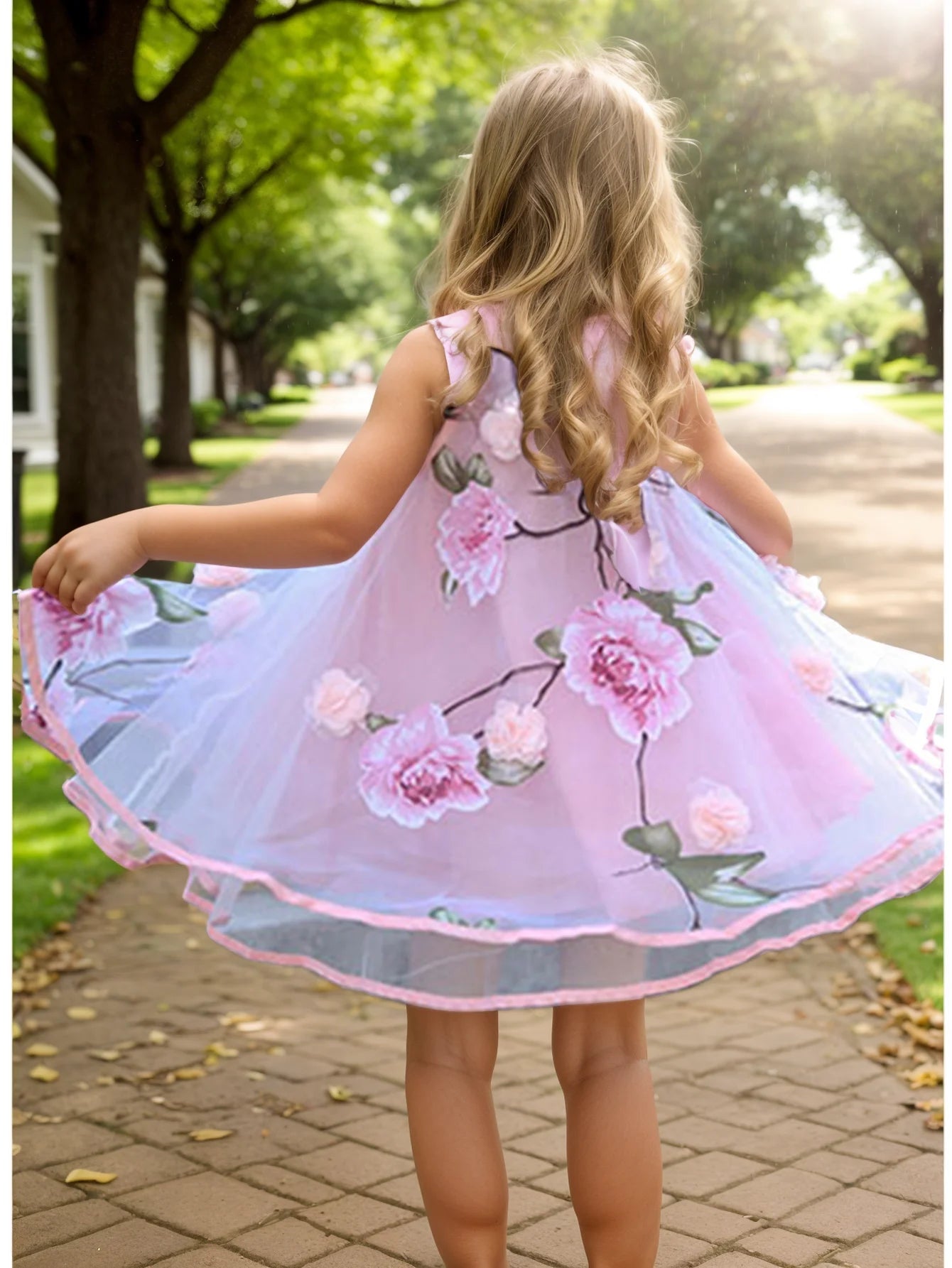 Girls Flower Bohemian Summer Dress ChildKids Girl Beach Dresses