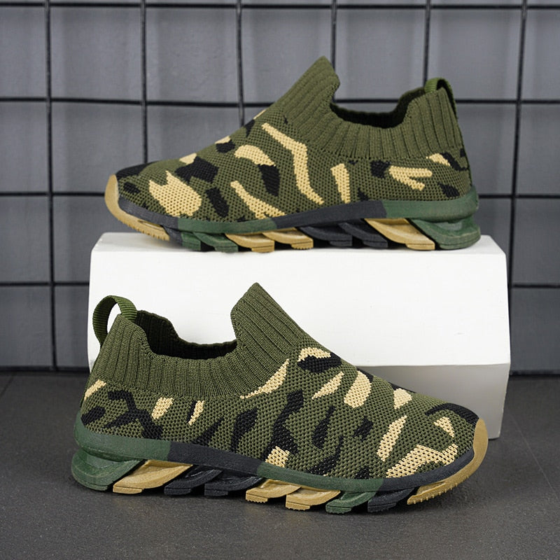 Camouflage Green Sneakers for Boys Kids Shoes