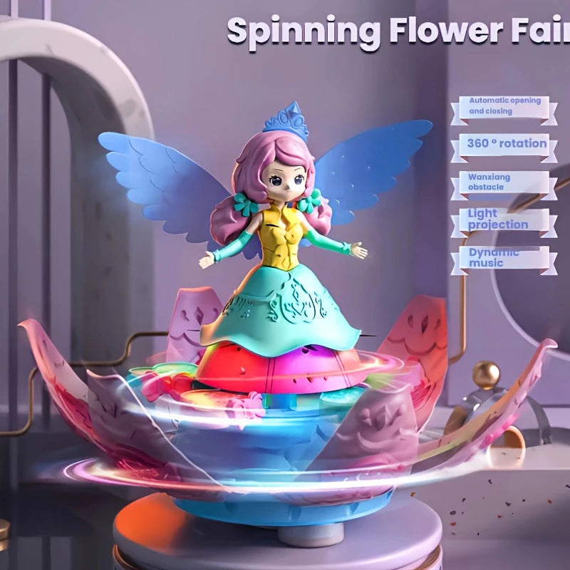 Dreamy Fairy Princess Electric Toys That Girls Love, colorful Sound and Light Rotating Dance, Toys and Gifts That Babies Love