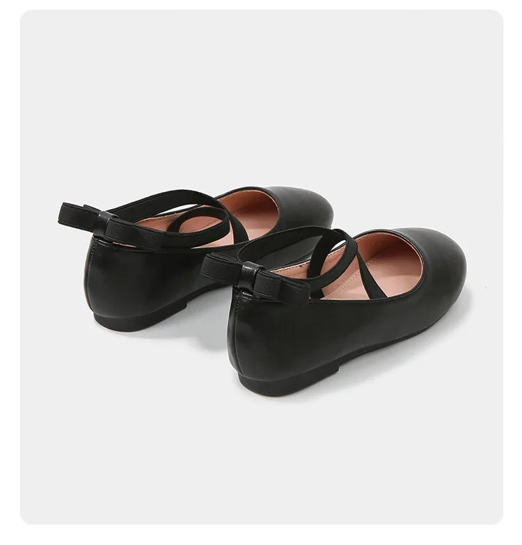 2026 New Girl Shoe Girl Christmas Shoes Party Performance Ballet Flats Slip on Boat Shoes Girl Dress Ballerina Princess Shoes