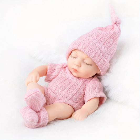 Mini 7 Inch Reborn Doll  Sleeping Baby Doll 19cm Born Dolls Baby Toys