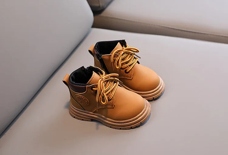Liam Winter Kids Combat Boots - Non-slip Footwear