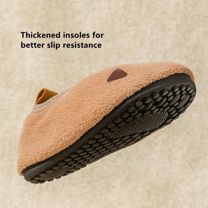 Children Indoor Shoes With Soft Soles, Kids Anti Slip And Breathable  Plush Floor Shoes