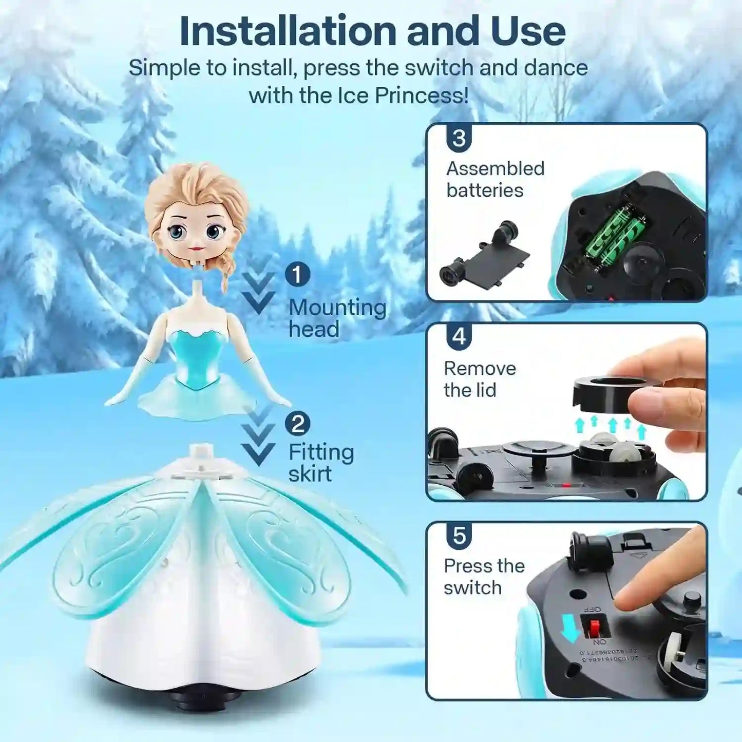 Interactive Dancing Princess Robot Toys for Girls