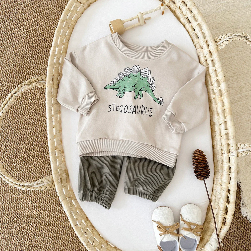 Louis 2Pcs Newborn Set Dinosaur Sweater