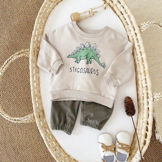 Louis 2Pcs Newborn Set Dinosaur Sweater